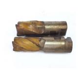 2- LARGE END MILLS- RUBBER COATED