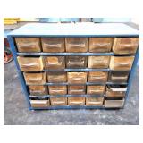 SET SCREWS- NUTS- BOLTS- IN ORGANIZER