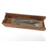 MINI FILE LOT- CONTENTS OF WOODEN BOX