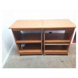 2 MATCHING ROLLING CABINETS