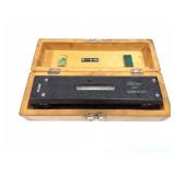 FOWLER 8 INCH MACHINE LEVEL- IN WOODEN BOX