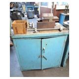 METAL CABINET- AND ALL CONTENTS