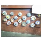 ASSORTED GRINDING WHEELS CONTENTS OF WALL