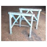 2- HEAVY STEEL SAW HORSES- 6000 LB CAPACITY EACH