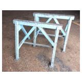 2- HEAVY STEEL SAW HORSES- 6000 LB CAPACITY EACH