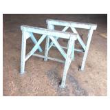 2- HEAVY STEEL SAW HORSES- 6000 LB CAPACITY EACH