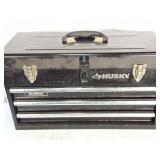 HUSKY- BALL BEARING DRAWER- TOOL BOX- METAL- AND
