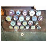 ASSORTED GRINDING WHEELS WALL CONTENTS