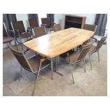 SMALL CONFERENCE TABLE WITH 6 CHAIRS-