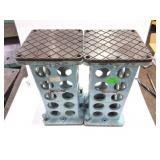2- NORTON EQUIP- RISER BLOCKS- FIXTURE COLUMNS-