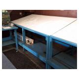 WOODEN DRAFTING TABLE- ANGLED- APPROXIMATELY 4