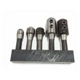 MILL HOLDERS- 5 ITEMS IN STORAGE BLOCK