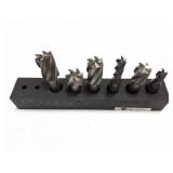 6 ASSORTED END MILLS