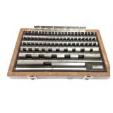 GAUGE BLOCK SET-APPEARS FULL- IN WOODEN CASE-