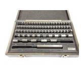 GAUGE BLOCKS IN WOODEN CASE- PARTIAL