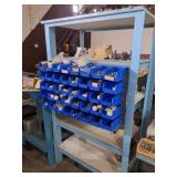 WOODEN SHELF-AND ALL CONTENTS - CAP SCREWS-