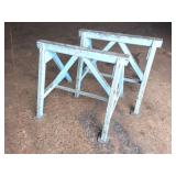 2- HEAVY STEEL SAW HORSES- 6000 LB CAPACITY EACH
