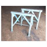 2-  HEAVY STEEL SAW HORSES- 6000 LB CAPACITY EACH