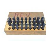 GRUV- GRIP STEEL STAMPS- REVERSE- 1/8 INCH-