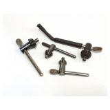 Assorted various chuck keys