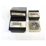 Set of round threading dies