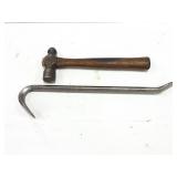 BALL PEAN HAMMER AND CROW BAR