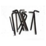Assorted hex keys