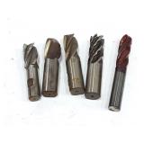 Assorted end mills