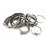 STAINLESS STEEL HOSE CLAMPS- LARGE LIT-