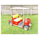 YAMAHA - MASSEY HARRIS THEMED GOLF CART- RUNS