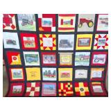 MASSEY HARRIS- CUSTOM - QUILT- HAND MADE- VERY