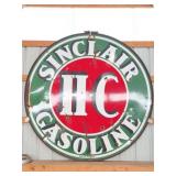 SINCLAIR HC GASOLINE VINTAGE PORCELAIN SIGN