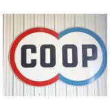 CO OP VINTAGE PORCELAIN SIGN