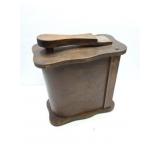 VINTAGE SHOE SHINE WOODEN BOX WITH SUPPLIES