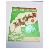 1934 SANTA CLAUS IS COMING TO TOWN SHEET MUSIC