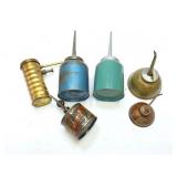 OIL SQUIRT CANS- SOME ARE BRASS