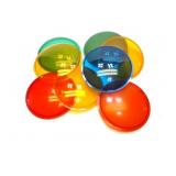 PLASTIC LENSES- APPROXIMATELY  4 INCH IN DIAMETER