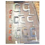 C- CLAMP LOT- LARGE ASSORTMENT AND VARIETY