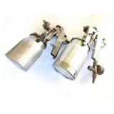 2- DE VILBISS STAINLESS STEEL PAINT SPRAYERS-