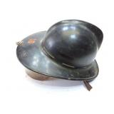 VINTAGE FIREMAN'S HELMET WITH SHIELD