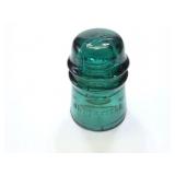 BROOKFIELD X2- VINTAGE GLASS INSULATOR- BLUE