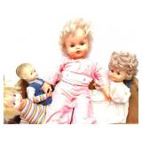 VINTAGE DOLLS AND DOLL BED COLLECTION