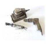 3- PNEUMATIC TOOLS- SANDER- RACHET AND DRILL
