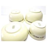 HALL'S SUPERIOR- 4 MATCHING  BOWLS- MATCHING -