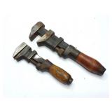 2- VINTAGE MONKEY WRENCHES