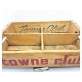 TOWNE CLUP WOODEN VINTAGE CRATE