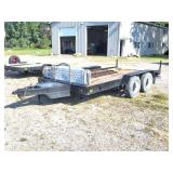 TANDEM TRAILER WITH ALUMINUM RAMPS