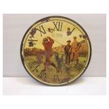 St.Ives GOLF clock 13in