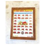 MASSEY HARRIS FRAMED ADVERTISING POSTER-