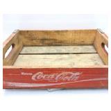 COCA COLA- VINTAGE WOODEN POP CRATE